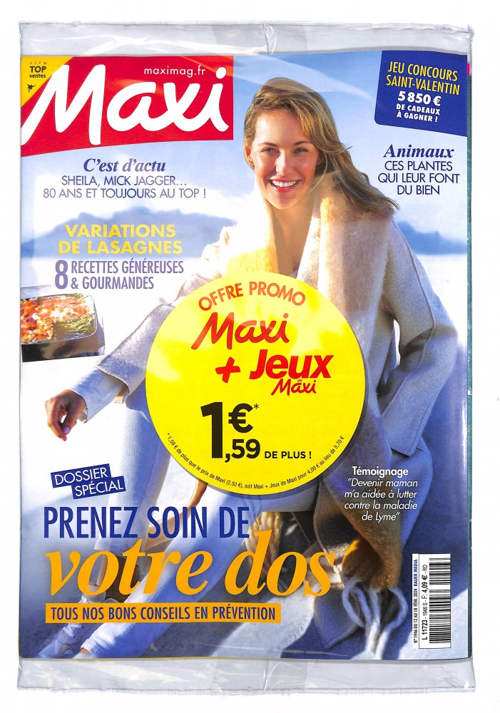 Numéro 1946 magazine Maxi + Les Jeux de Maxi