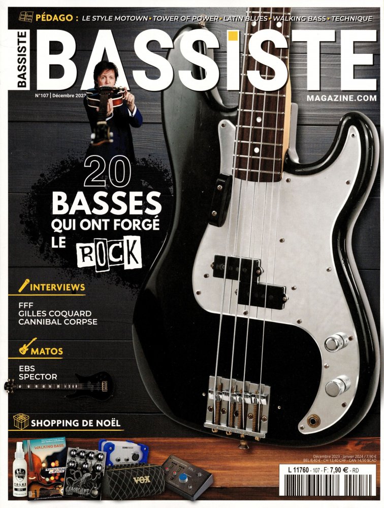 Numéro 107 magazine Bassiste