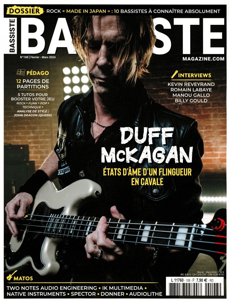 Numéro 108 magazine Bassiste