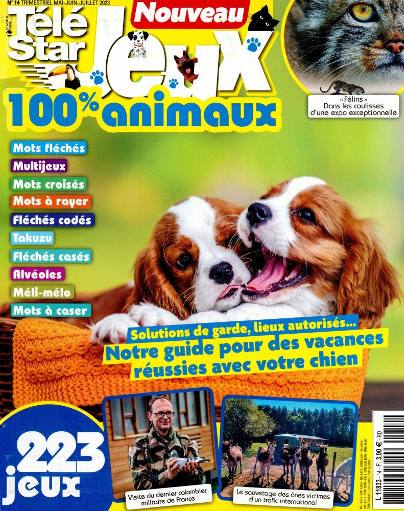 Numéro 14 magazine Télé Star Jeux 100% Animaux