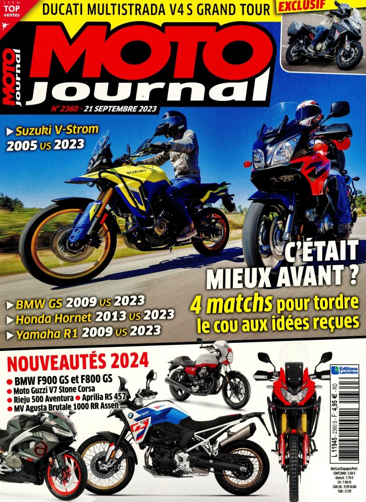 Numéro 2360 magazine Moto Journal