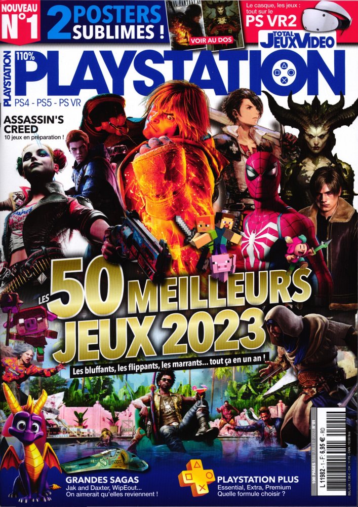 Numéro 1 magazine Total Jeux Vidéo - 110% Playstation