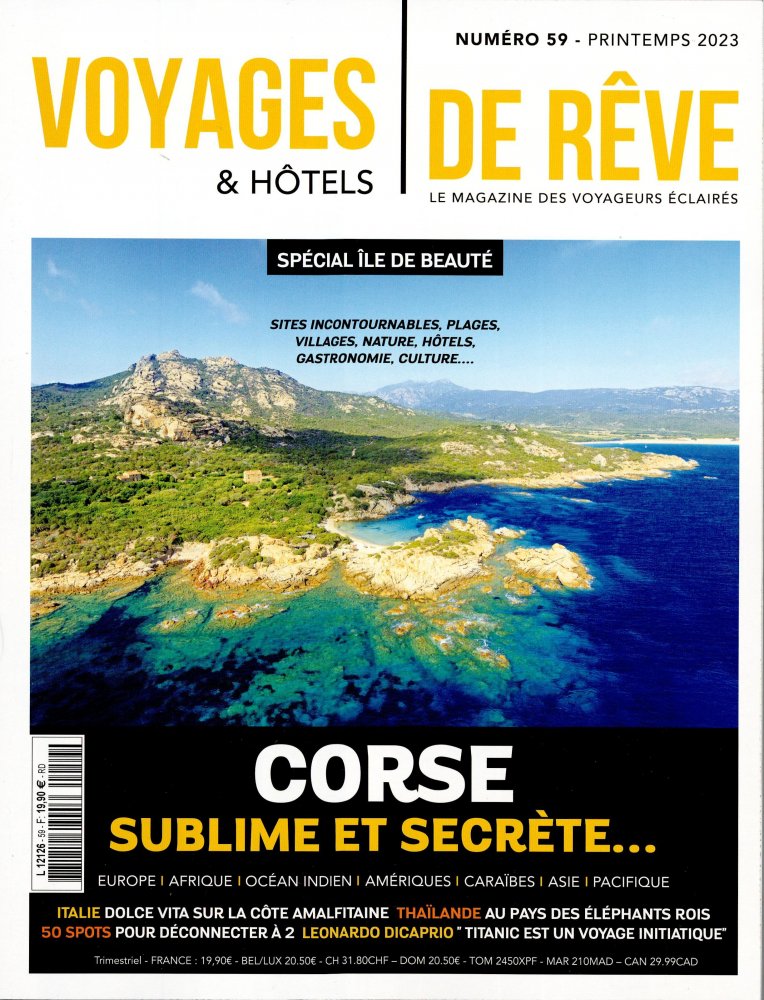 Numéro 59 magazine Voyages & Hôtels de Rêve