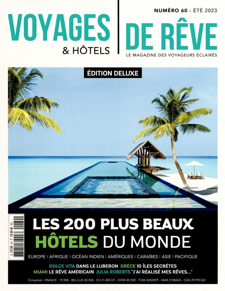 Numéro 60 magazine Voyages & Hôtels de Rêve