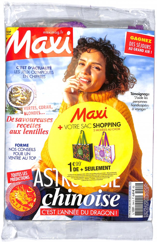 Numéro 1944 magazine Maxi + Sac Shopping