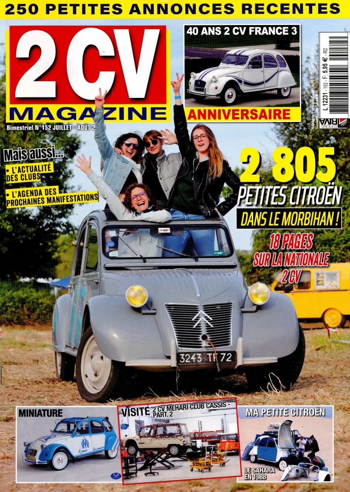 Numéro 152 magazine 2CV Magazine