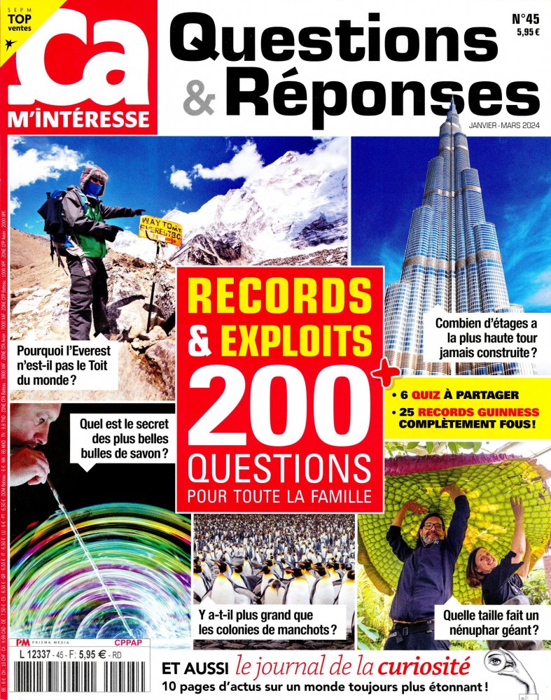 Numéro 45 magazine Ca m'Intéresse Questions & Réponses