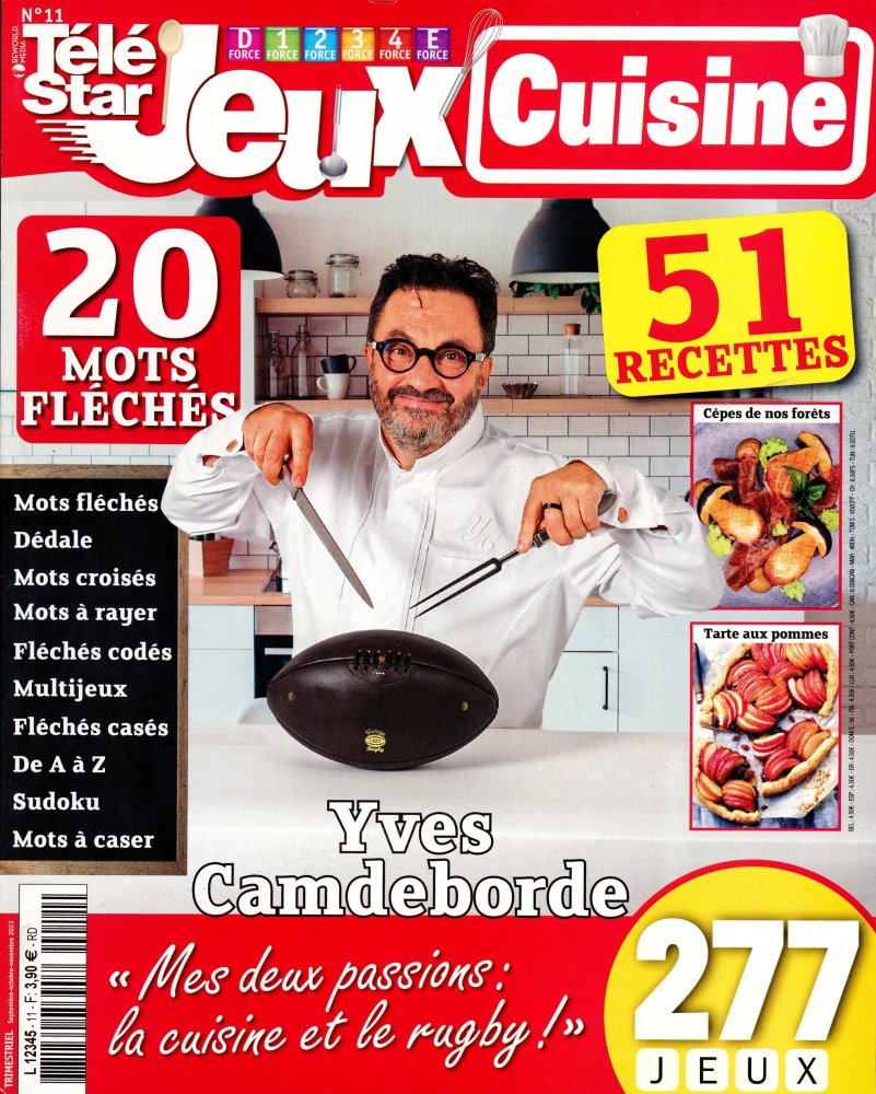 Numéro 11 magazine Télé Star Jeux Cuisine
