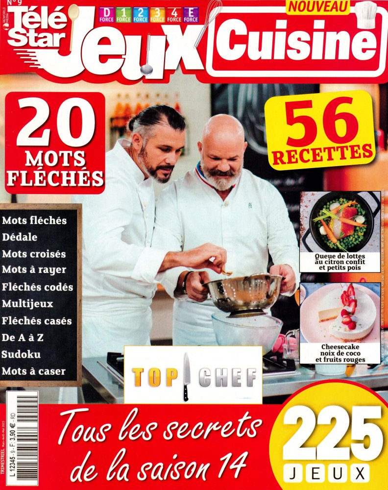 Numéro 9 magazine Télé Star Jeux Cuisine