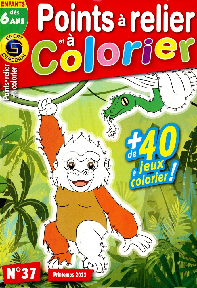 Numéro 37 magazine SC Point à Relier et à Colorier Dès 6 ans