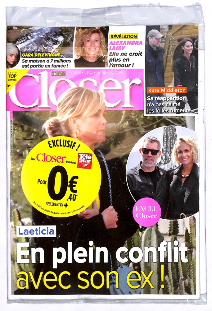 Numéro 2478 magazine Closer + Télé Star