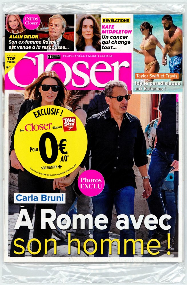 Numéro 2479 magazine Closer + Télé Star