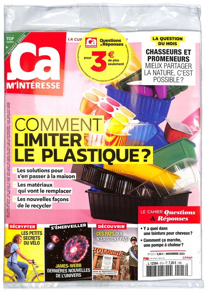 Numéro 513 magazine Ça M'Intéresse + Ça M'Interésse Questions & Réponses
