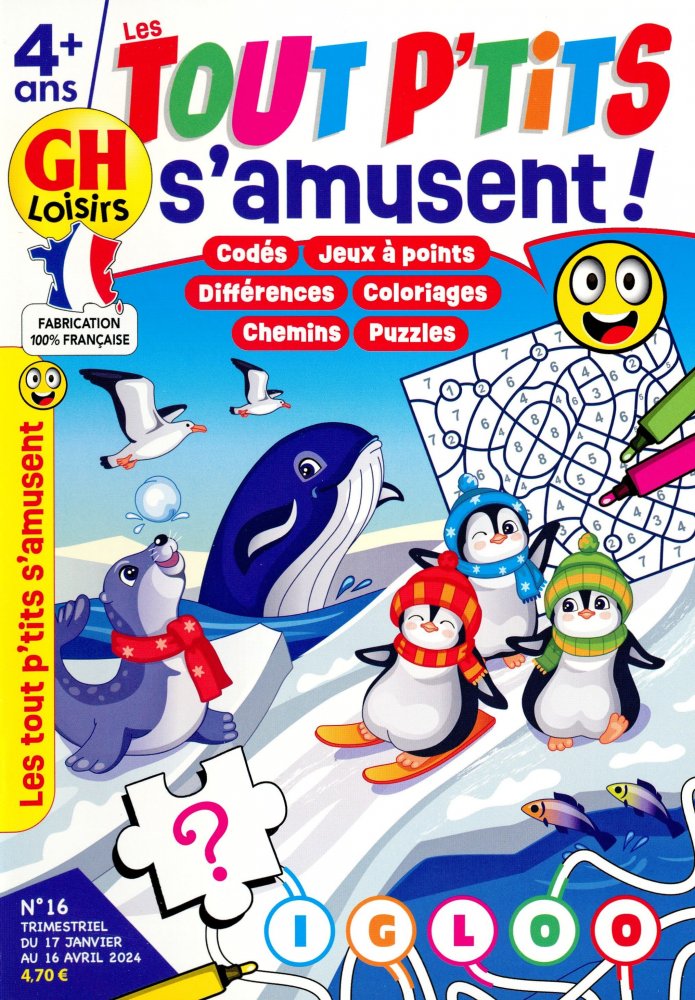 Numéro 16 magazine GH Les Tout P'Tits S'Amusent ! 4 ans et +