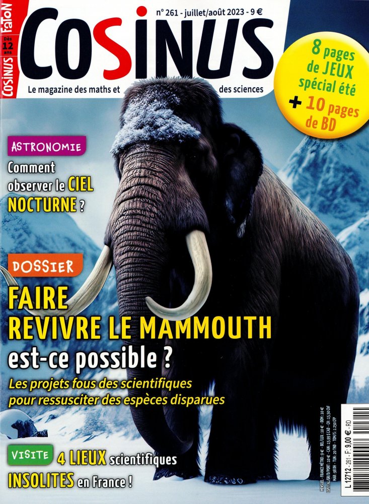 Numéro 261 magazine Cosinus