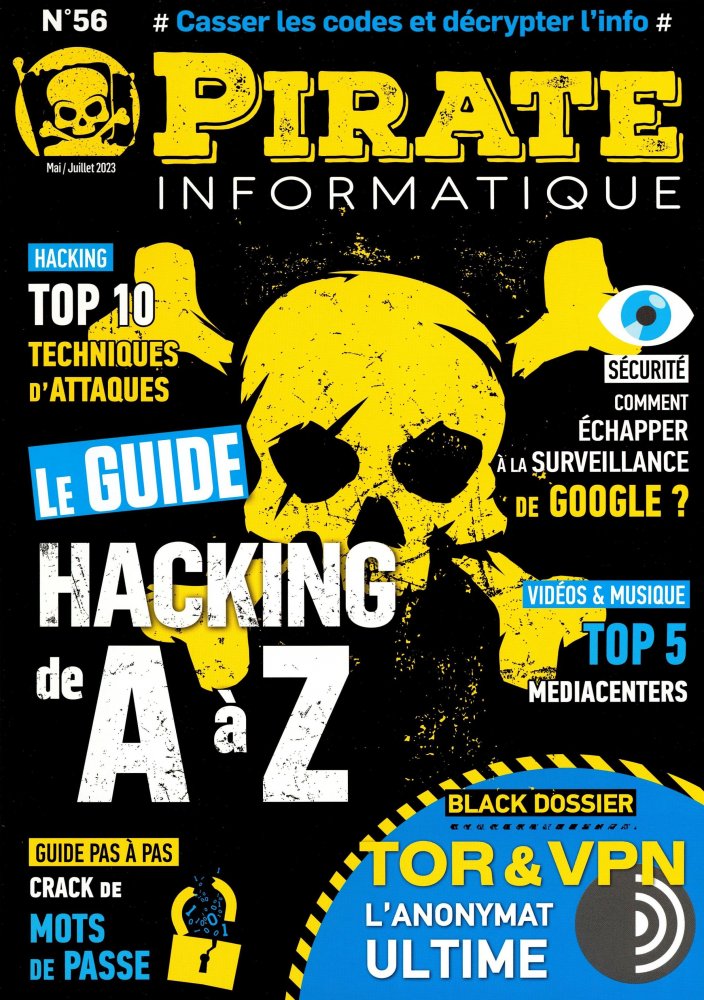 Numéro 56 magazine Pirate Informatique