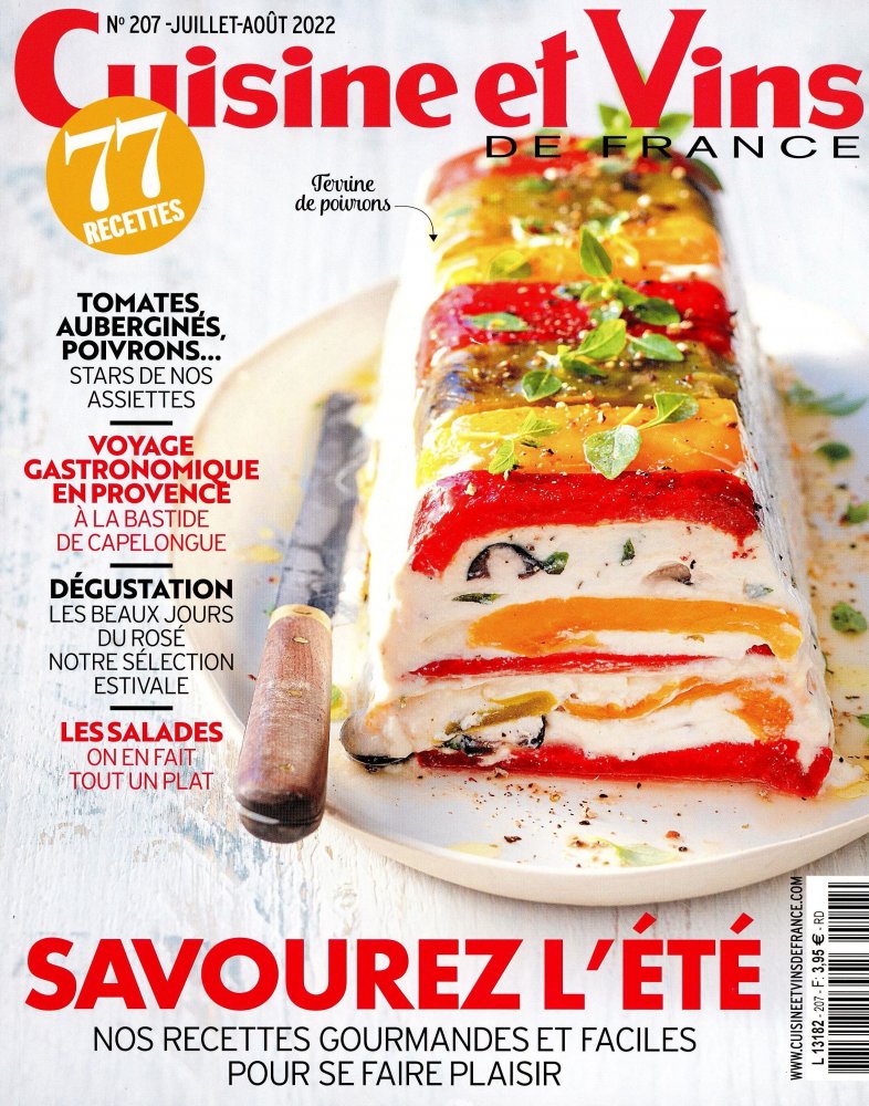Numéro 207 magazine Cuisine et Vins de France