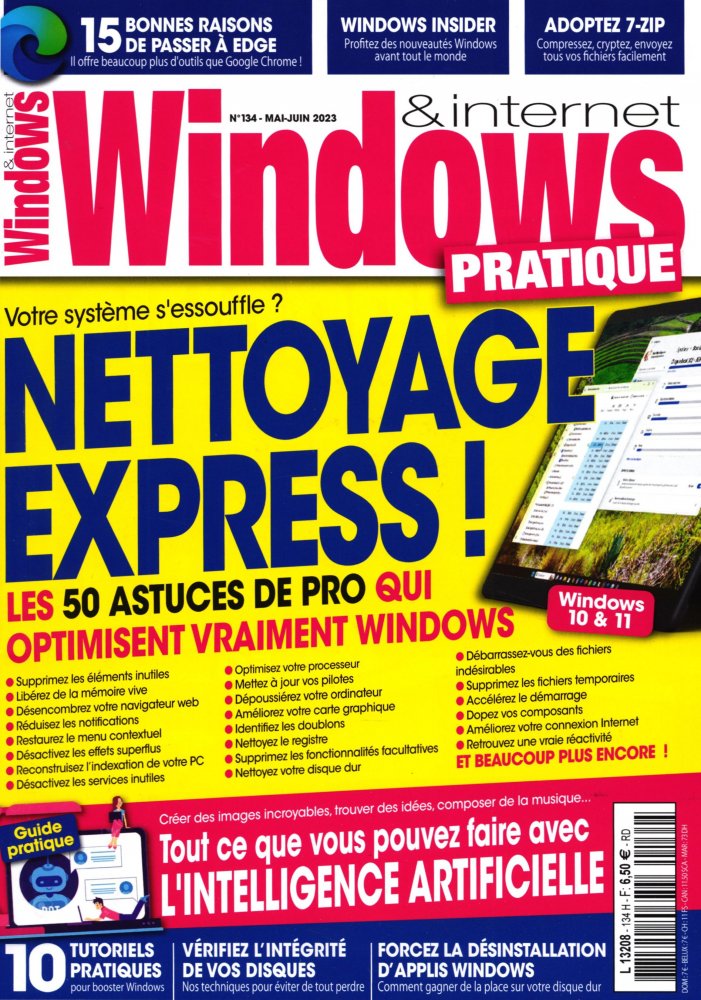 Numéro 134 magazine Windows & Internet Pratique