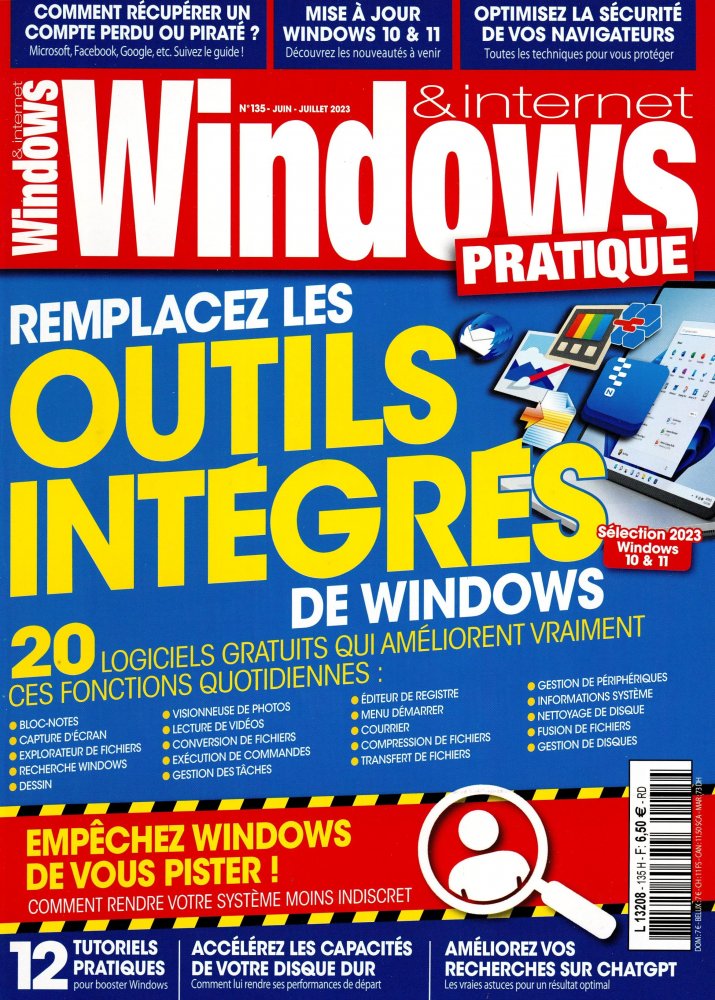 Numéro 135 magazine Windows & Internet Pratique