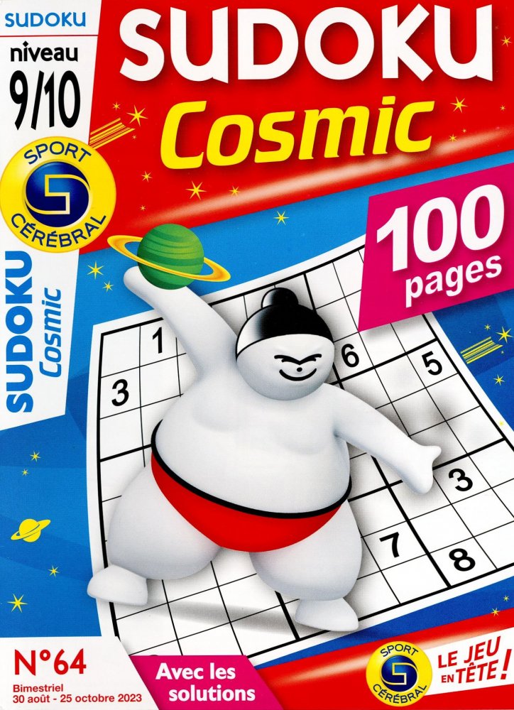 Numéro 64 magazine SC Sudoku Cosmic Niv 9-10