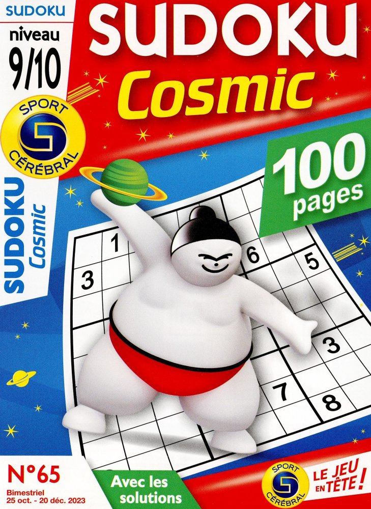 Numéro 65 magazine SC Sudoku Cosmic Niv 9-10