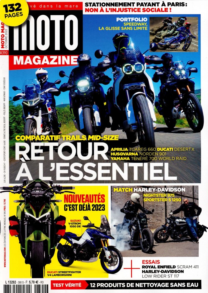 Numéro 390 magazine Moto Magazine