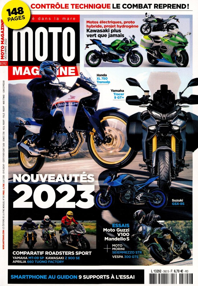 Numéro 392 magazine Moto Magazine