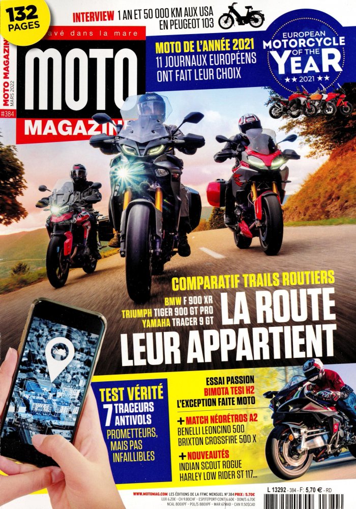 Numéro 384 magazine Moto Magazine