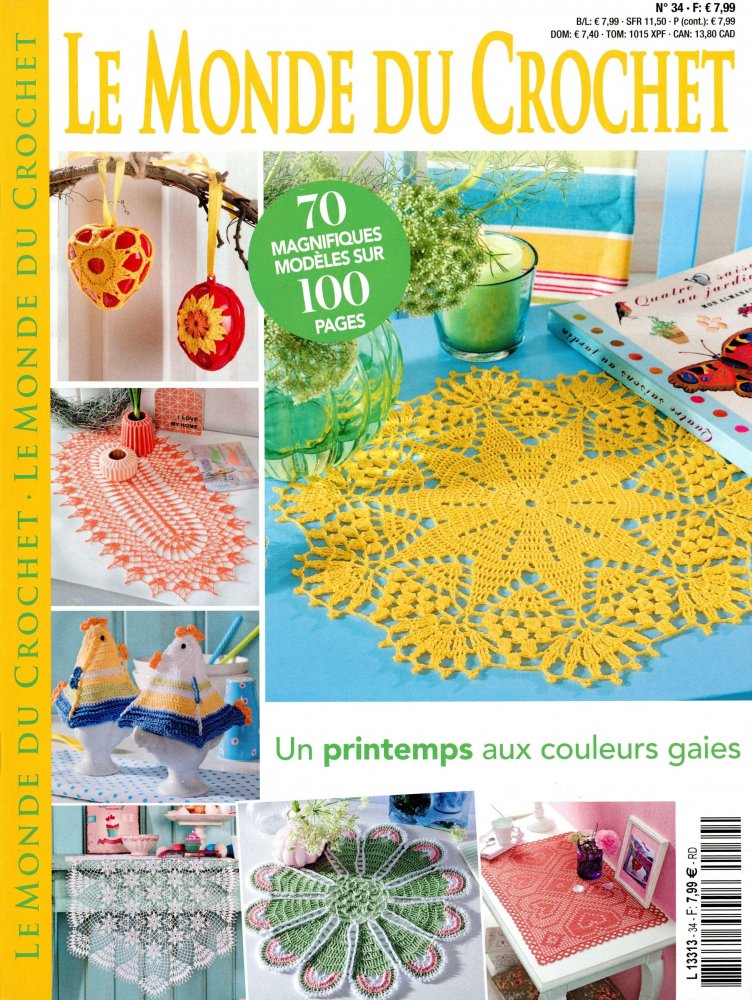 Numéro 34 magazine Le Monde du Crochet