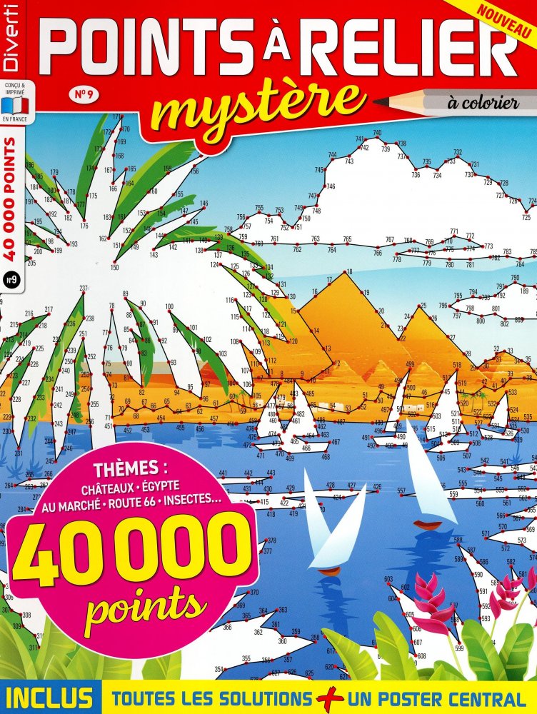 Numéro 9 magazine Diverti - Points à Relier Mystère