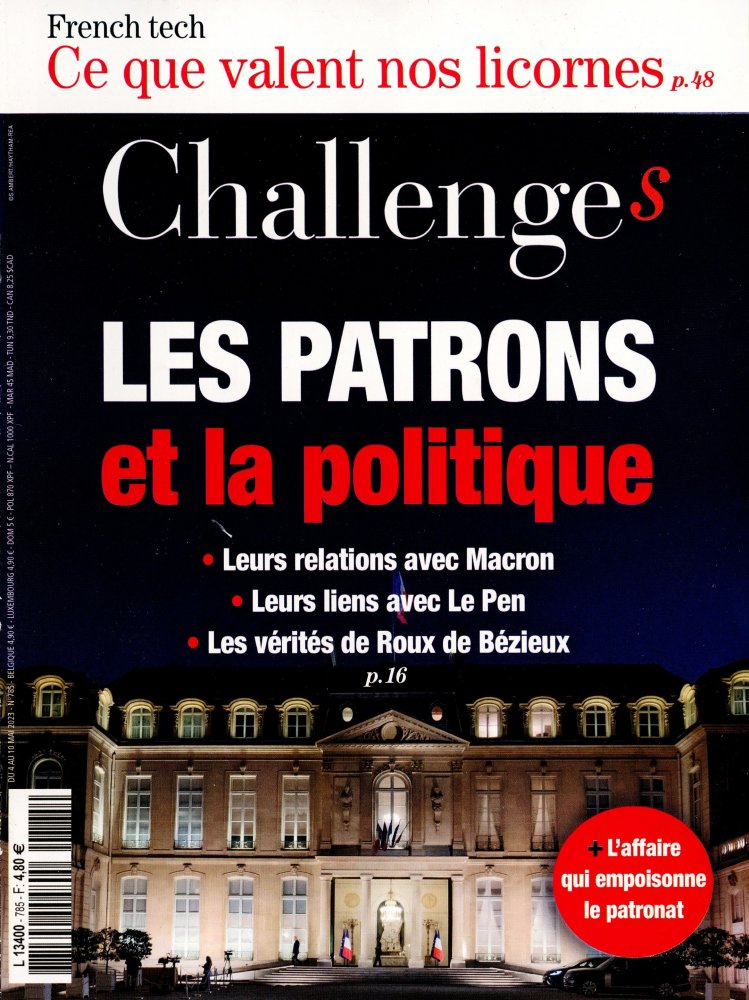 Numéro 785 magazine Challenges