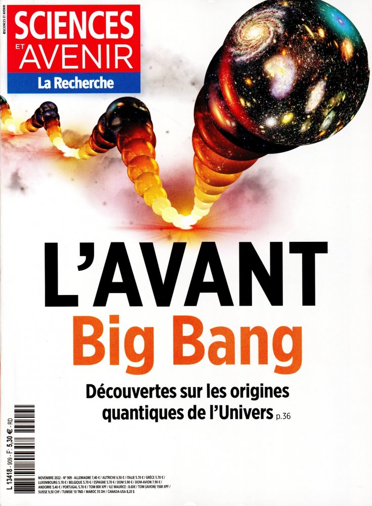 Numéro 909 magazine Sciences et Avenir