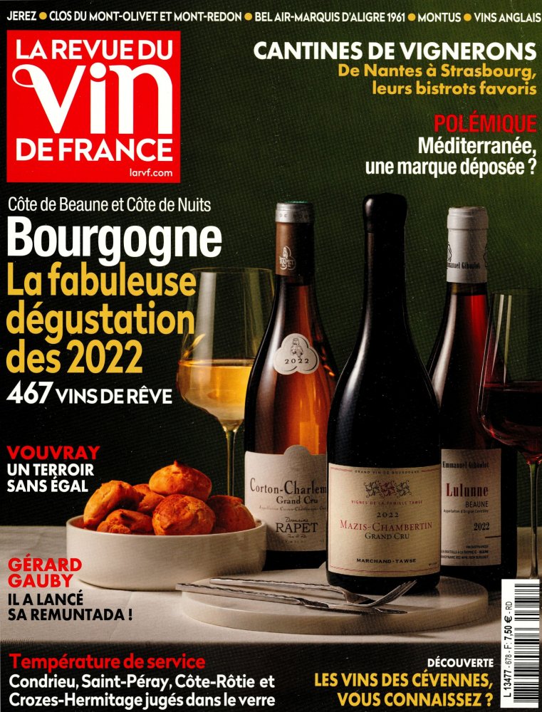 Numéro 678 magazine La Revue du Vin de France