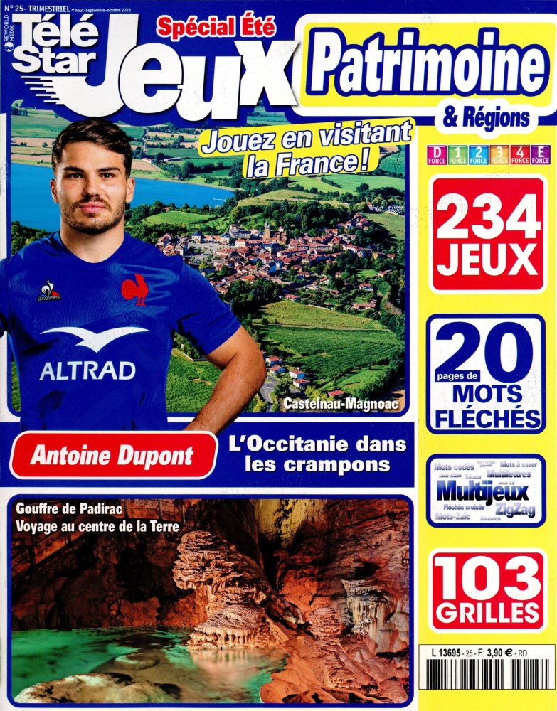 Numéro 25 magazine Télé Star Jeux Régions & Patrimoine