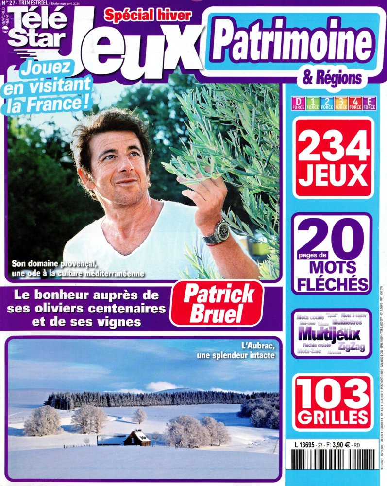 Numéro 27 magazine Télé Star Jeux Régions & Patrimoine