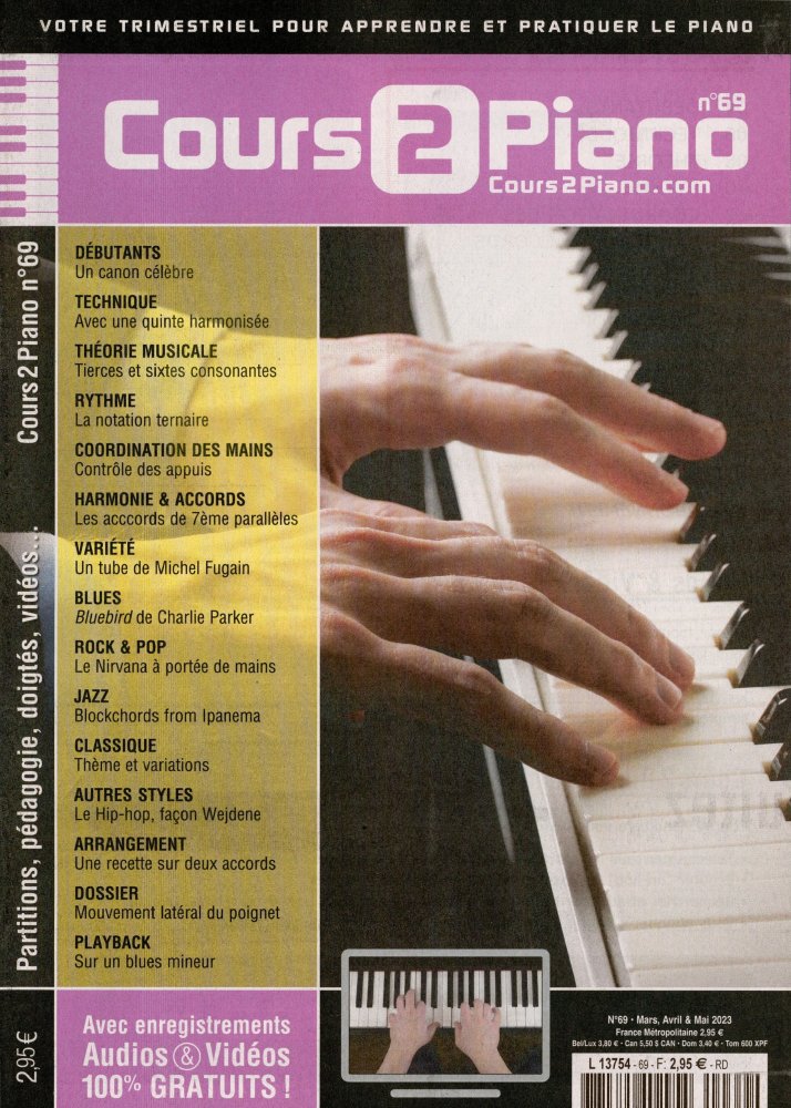Numéro 69 magazine Cours 2 Piano