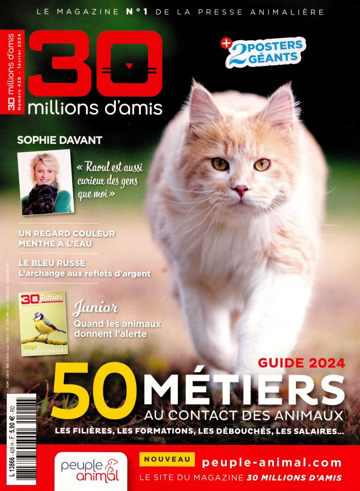 Numéro 428 magazine 30 Millions d'Amis