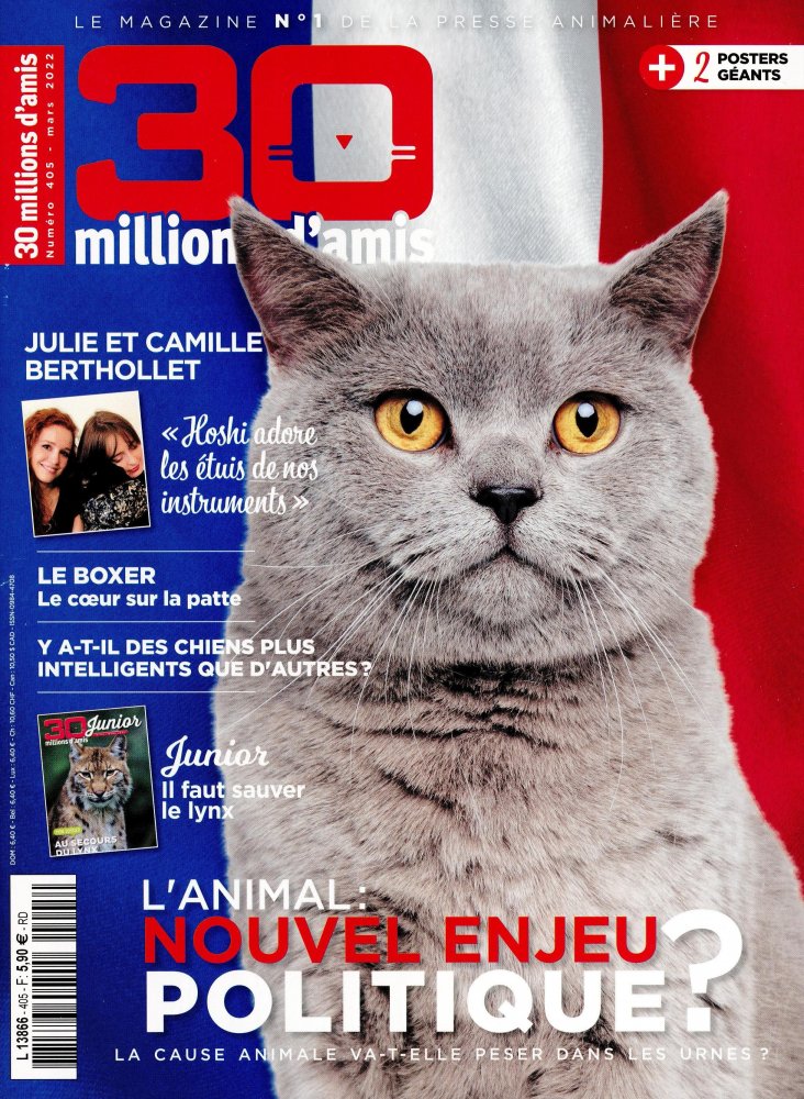 Numéro 405 magazine 30 Millions d'Amis