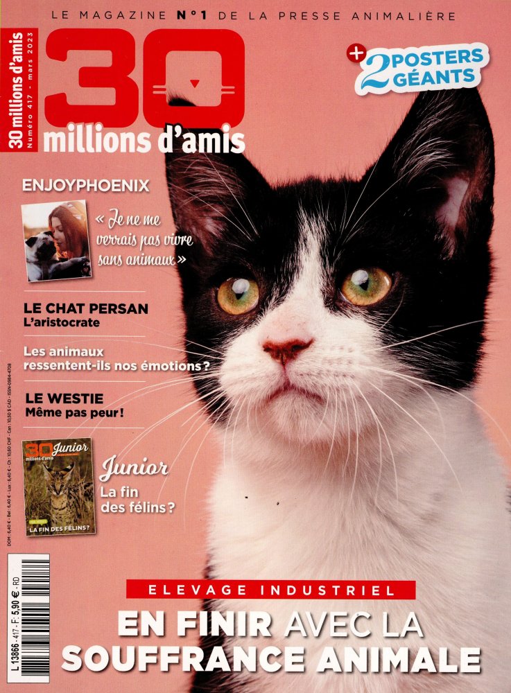 Numéro 417 magazine 30 Millions d'Amis