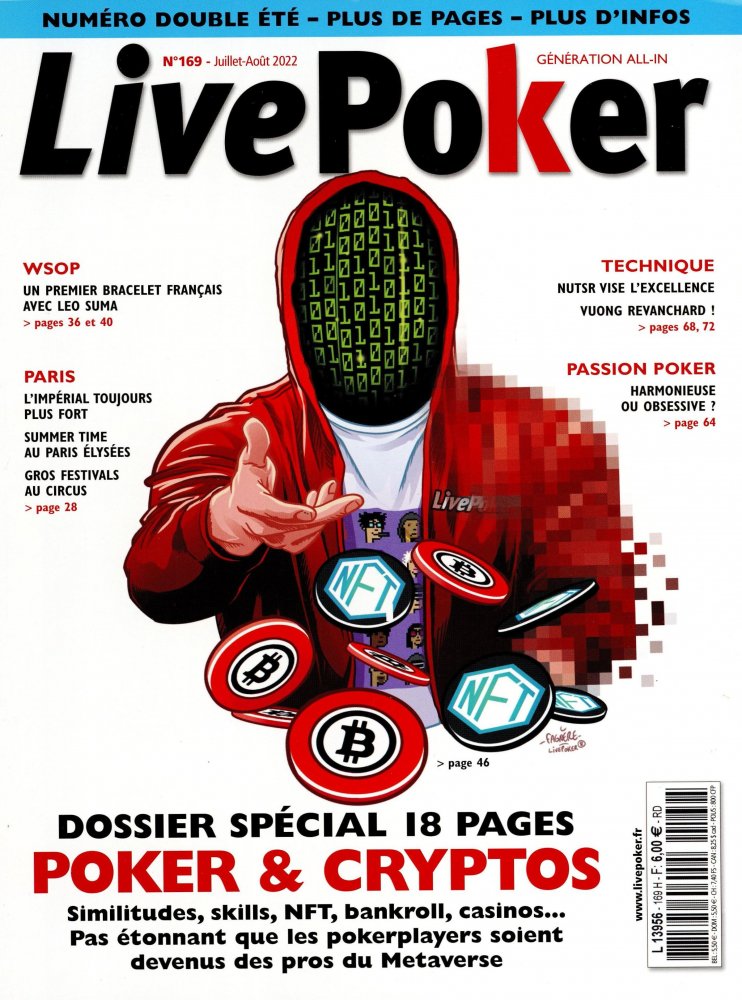 Numéro 169 magazine Live Poker