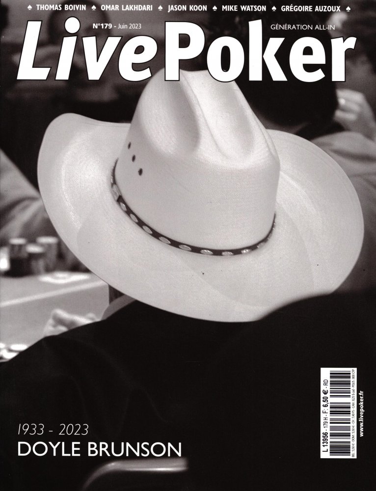 Numéro 179 magazine Live Poker