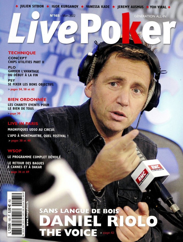 Numéro 165 magazine Live Poker