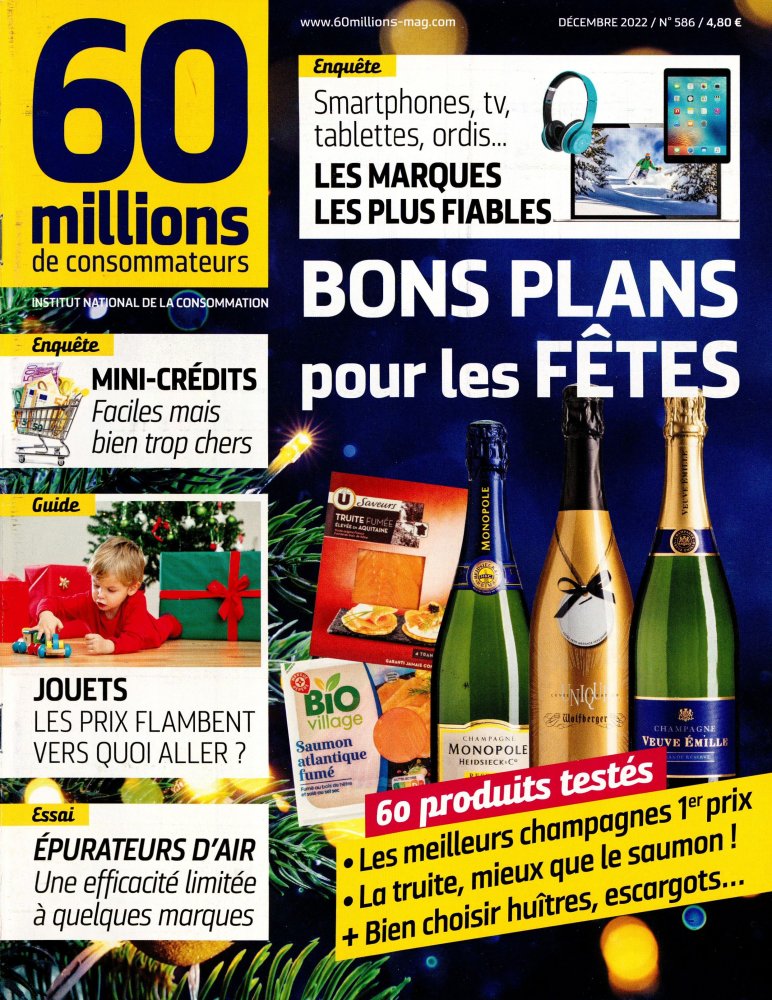 Numéro 586 magazine 60 Millions de Consommateurs