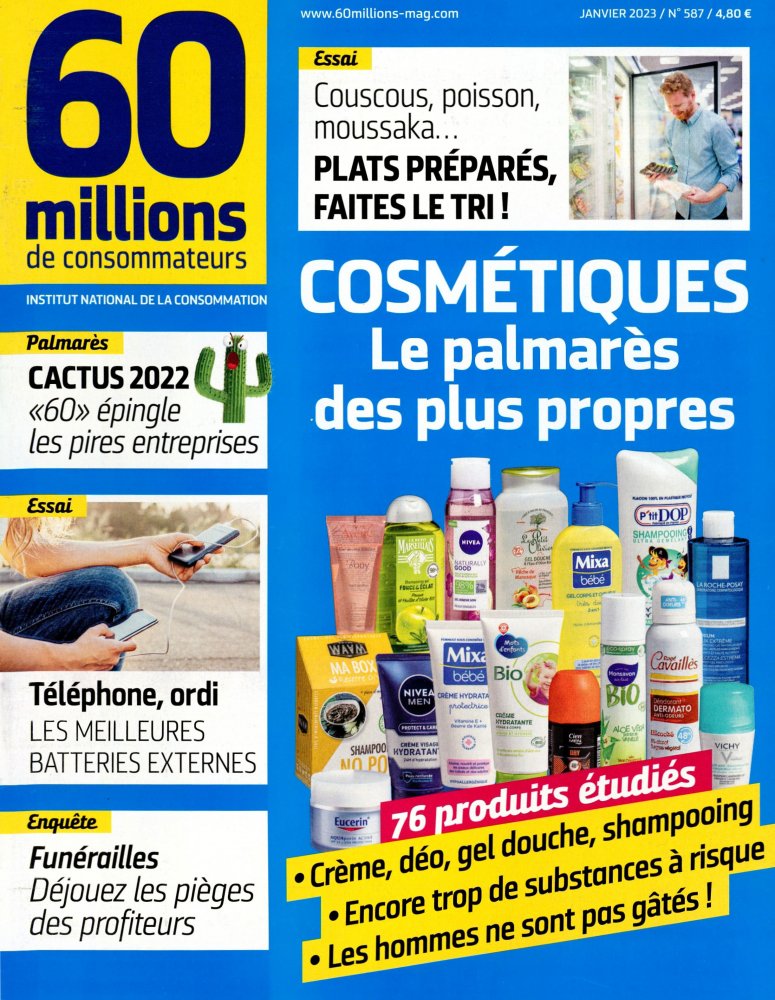 Numéro 587 magazine 60 Millions de Consommateurs