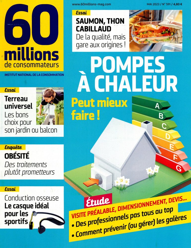 Numéro 591 magazine 60 Millions de Consommateurs