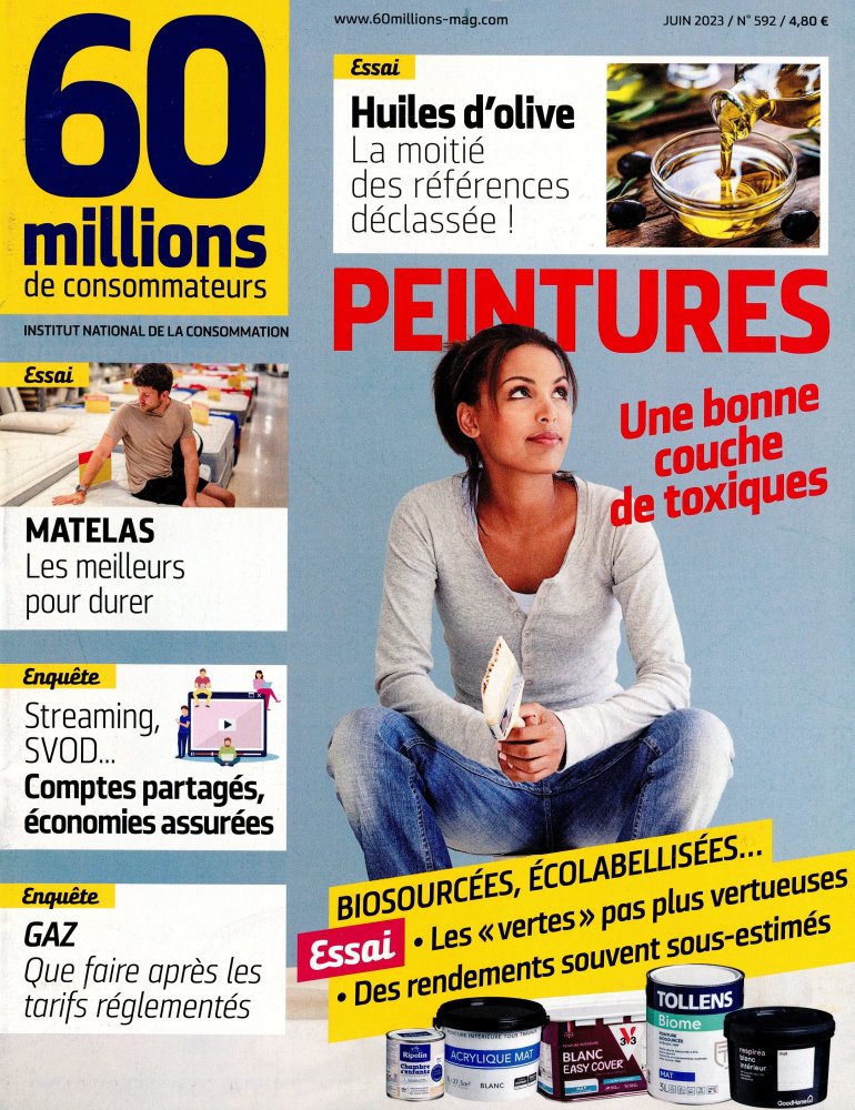 Numéro 592 magazine 60 Millions de Consommateurs