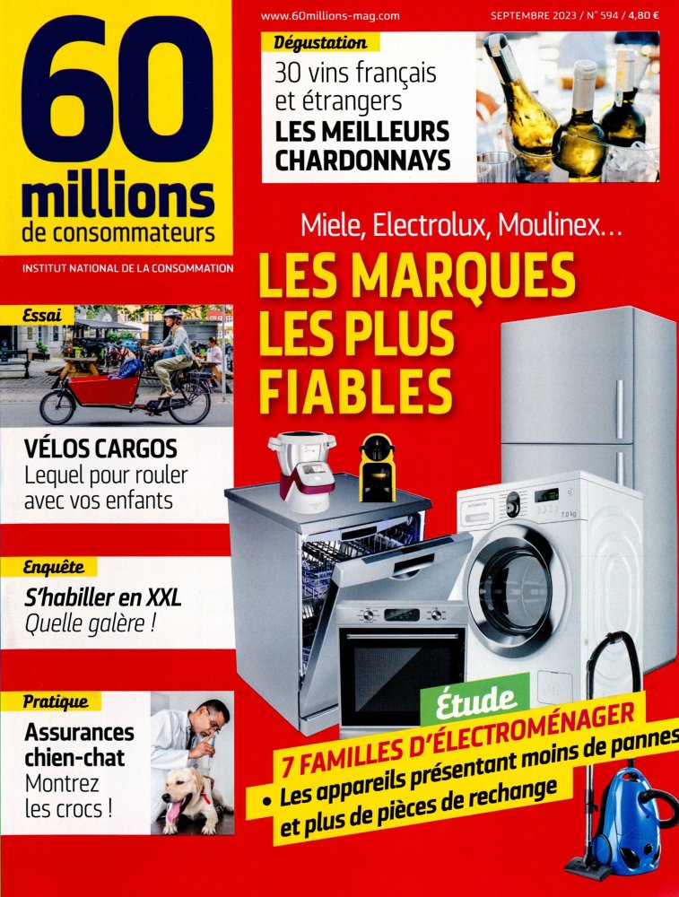 Numéro 594 magazine 60 Millions de Consommateurs