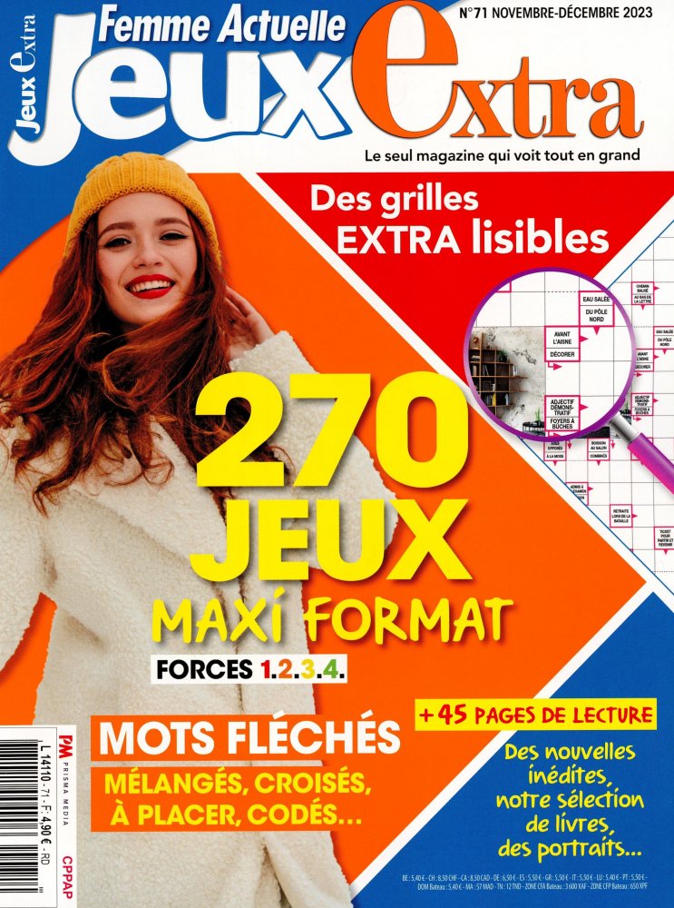 Numéro 71 magazine Femme Actuelle Jeux Extra