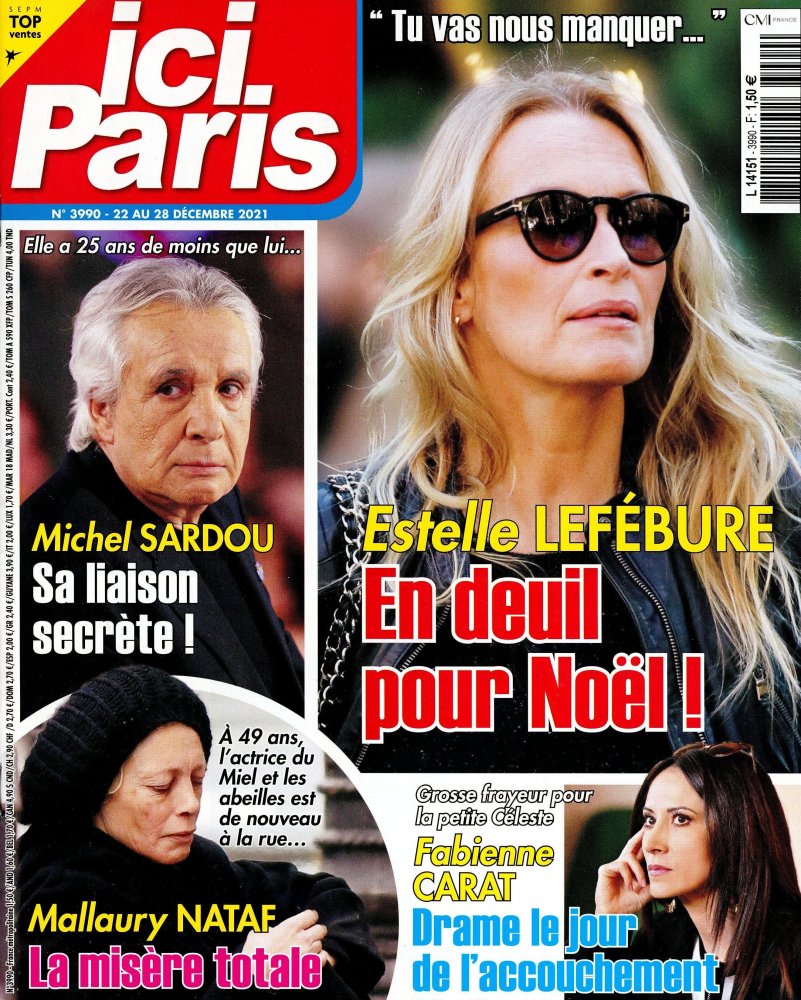 Numéro 3990 magazine Ici Paris