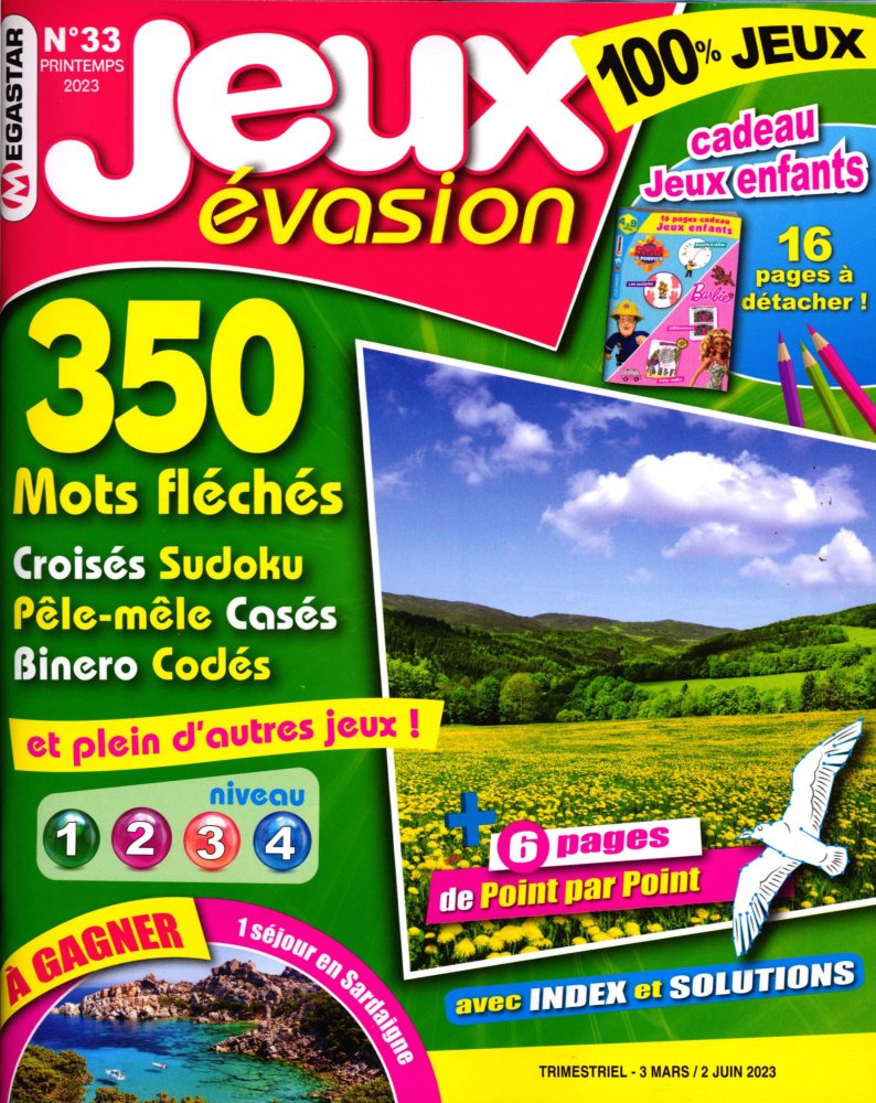 Numéro 33 magazine MG Jeux Evasion